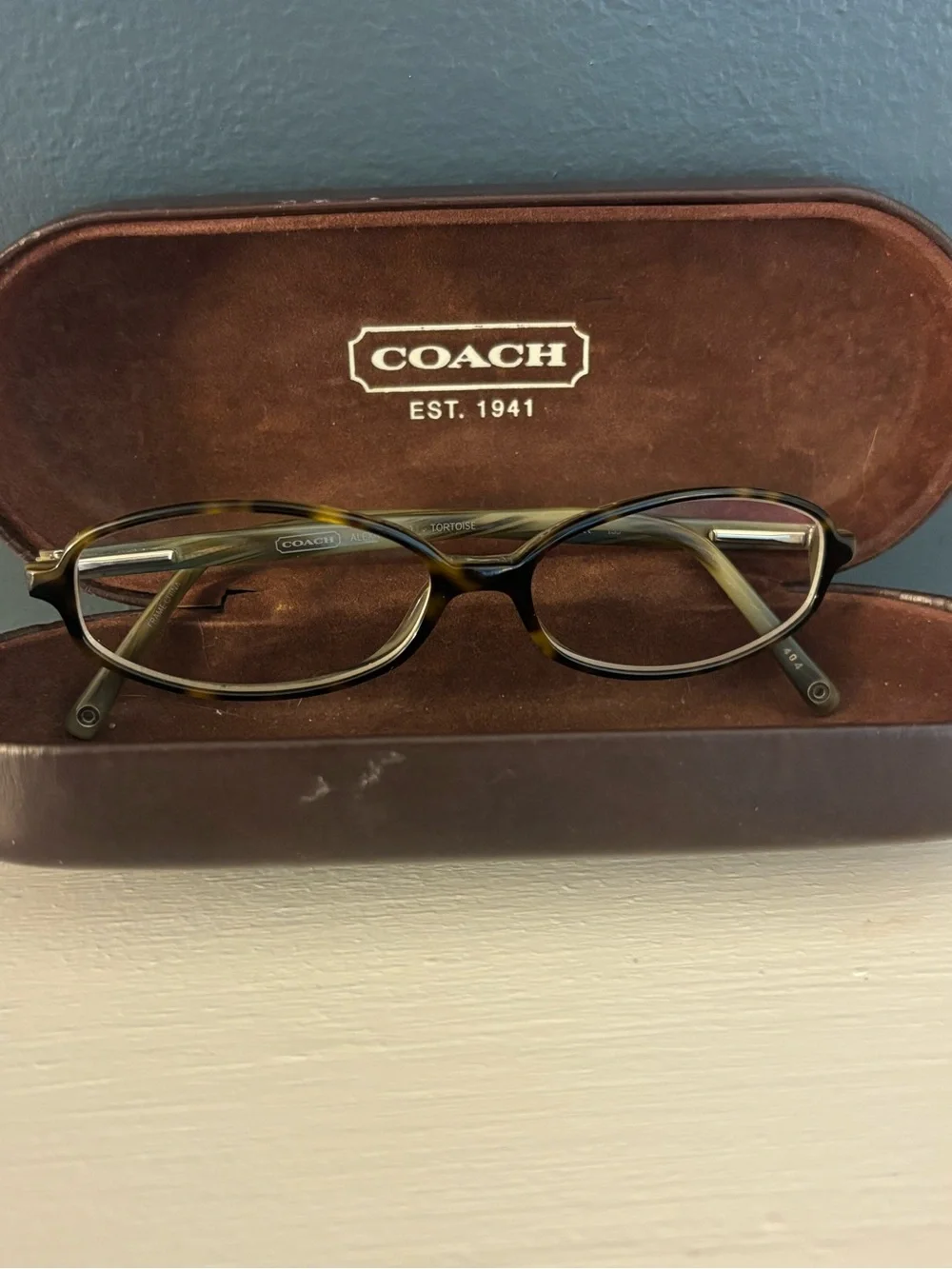 Coach Women’s Tortoiseshell Oval Eyeglasses frames